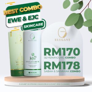 Elegant Kombo Jeju Cleanser & Whitening Emulsion (EJC+EWE)