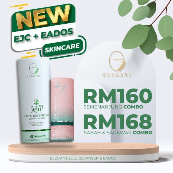 Elegant Kombo Jeju Cleanser & Age Defiance Oilet Serum (EJC+EADOS)