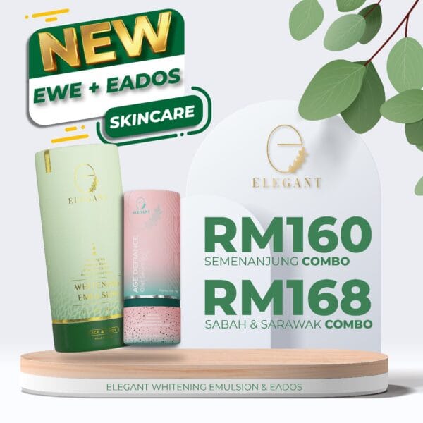 Elegant Kombo Whitening Emulsion & Age Defiance Oilet Serum (EWE+EADOS)
