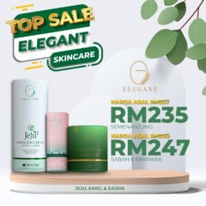 Elegant Kombo Jeju Cleanser, Night Recovery Cream & Age Defiance Oilet Serum (EJC+ENRC+EADOS)