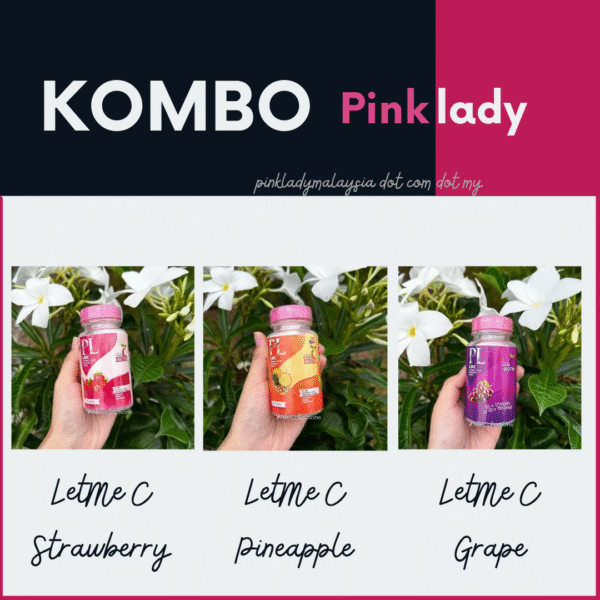 Pinklady Kombo LetMe C Strawberry LetMe C Pineapple LetMe C Grape